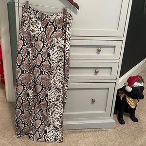 Nasty gal snake skin skirt